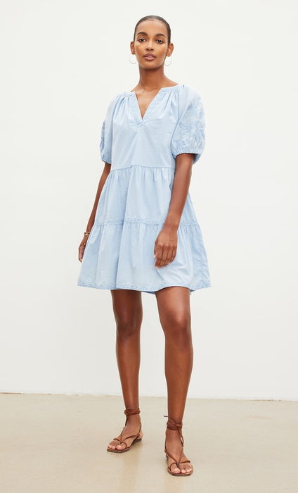 Velvet Chrissy Dress - Chambray