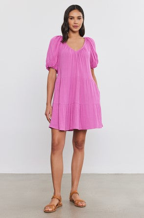 Orchid color summer dress deals