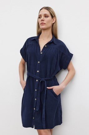 Velvet Macie Corduroy Dress - Night