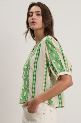 Velvet Marissa Top - Lime