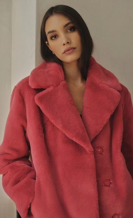 Velvet Raquel Coat - Rose