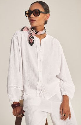 Velvet Taria Blouse - White