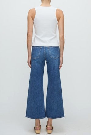 Veronica Beard Taylor Cropped Jeans - Serendipity
