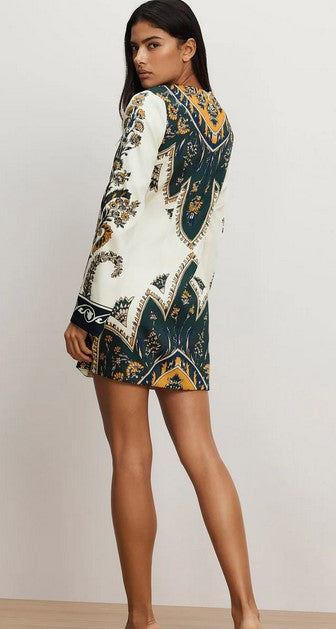 Veronica Beard Cromwell Dress - Ecru Multi