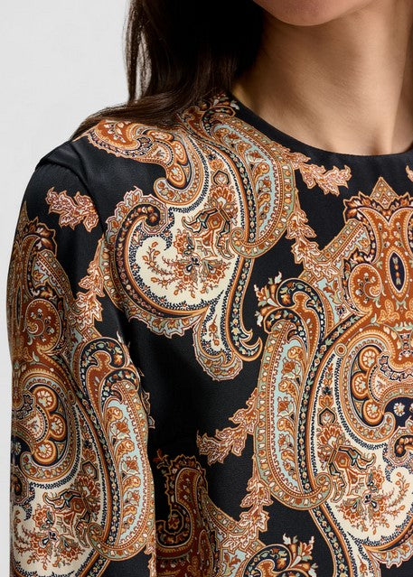 Veronica Beard Karisse Blouse - Black Multi