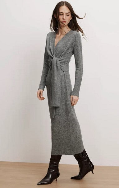 Veronica Beard Salomez Knit Dress - Heather Grey