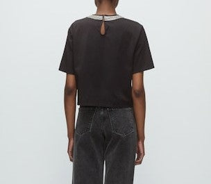 Veronica Beard Sebastian Tee - Black