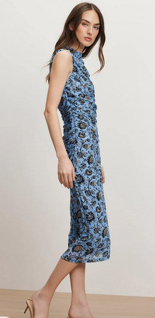 Veronica Beard Sylviani Dress - Ice Blue Multi