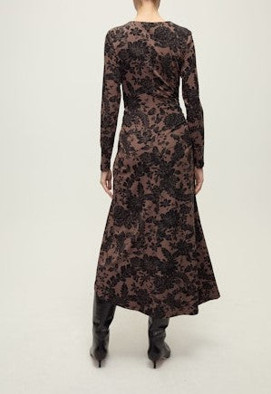 Veronica Beard Theodora Dress - Dark Lichen/Black