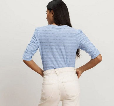 Veronica Beard Waldorf Tee - Ice Blue