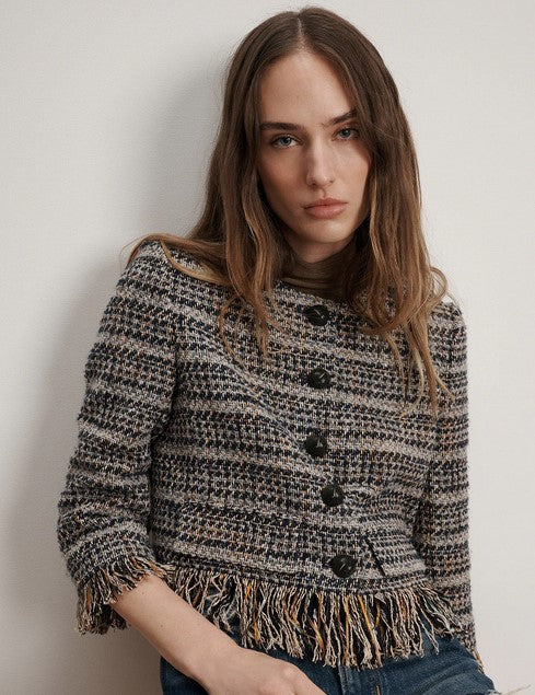 Veronica Beard Lyons Jacket - Navy Tweed