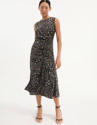 Veronica Beard Viviana Dress - Black Multi
