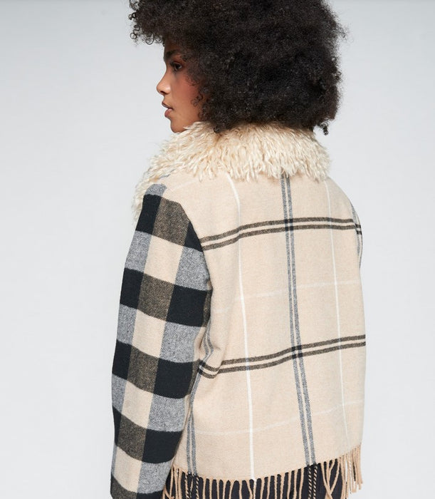 Vilagallo Check Bomber Jacket