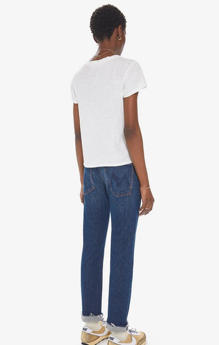 Mother The Scrapper Cuff Ankle Fray Jeans - Let's Wine About It