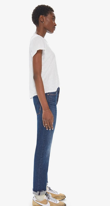Mother The Scrapper Cuff Ankle Fray Jeans - Let's Wine About It