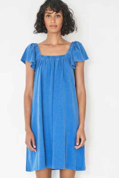 Sundry Mini Trapeze Dress - Royal