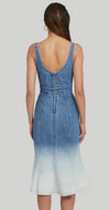 amanda uprichard denim dress Amanda Uprichard Symone Dress in Denim-Light