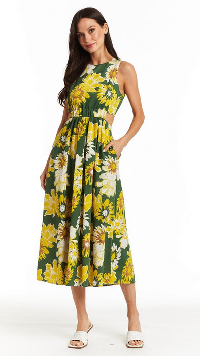 Drew Amber Dress - Leaf Floral